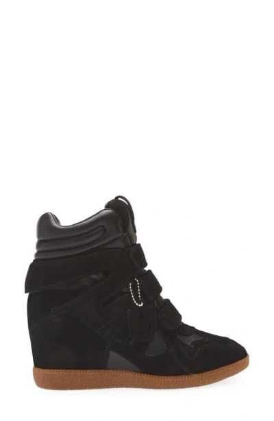 Steve Madden Mavis Wedge High Top Sneaker In Black