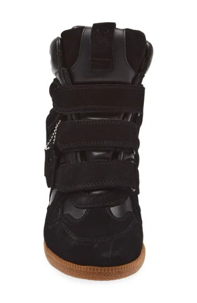 Steve Madden Mavis Wedge High Top Sneaker In Black
