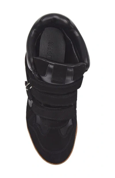 Steve Madden Mavis Wedge High Top Sneaker In Black