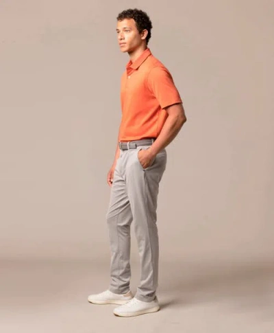 Ashworth Golf 2bar Solid Polo In Orange