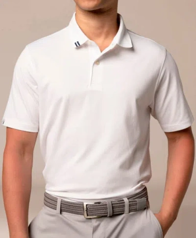 Ashworth Golf 2bar Solid Polo In White