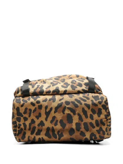 Pre-owned Prada 1990-2010s Leopard-pattern Backpack In Neutral