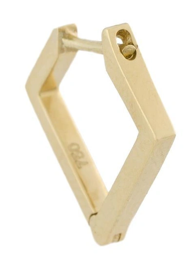 Shop Lizzie Mandler Fine Jewelry 18kt Gold 'huggies' Diamond Earrings In Metallic