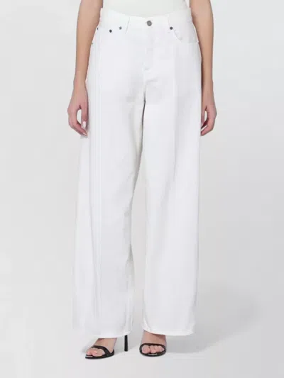 Haikure Straight-leg Washed Jeans In White