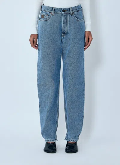 Chloé Light Indigo High-waisted Tapered Jeans In Blue