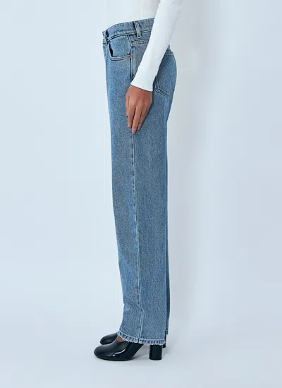 Chloé Light Indigo High-waisted Tapered Jeans In Blue
