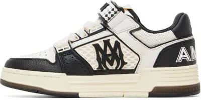 Amiri Men Two-tone Leather And Mesh Ma Skyline Sneakers In Black