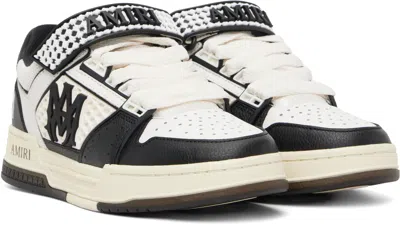 Amiri Men Two-tone Leather And Mesh Ma Skyline Sneakers In Black