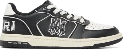 Amiri Vintage Leather Sneakers With Logo Details For Men In Black