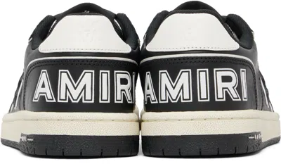 Amiri Vintage Leather Sneakers With Logo Details For Men In Black