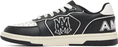 Amiri Vintage Leather Sneakers With Logo Details For Men In Black