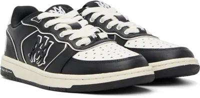 Amiri Vintage Leather Sneakers With Logo Details For Men In Black