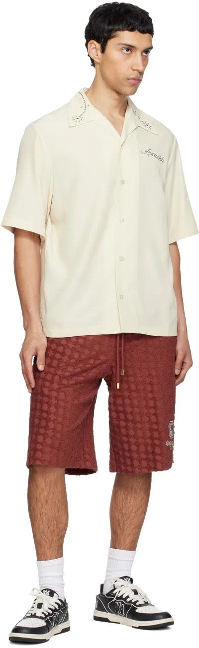 Amiri Vintage Leather Sneakers With Logo Details For Men In Black