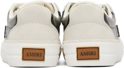 Amiri Sunset Pebbled Low-top Sneakers In Black