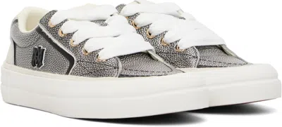 Amiri Sunset Pebbled Low-top Sneakers In Black