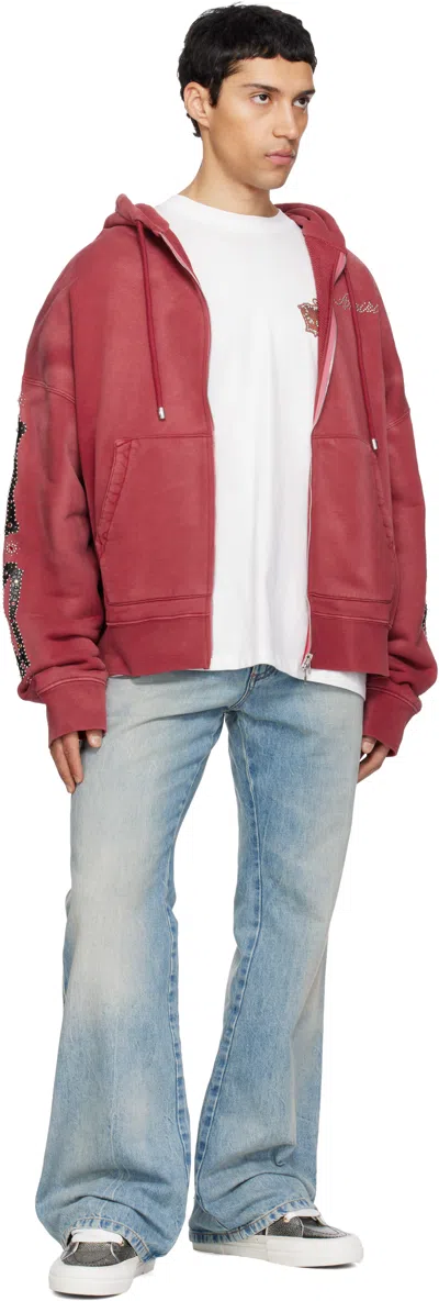 Amiri Sunset Pebbled Low-top Sneakers In Black