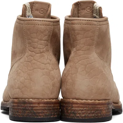 Visvim Brigadier Folk Suede Lace-up Boots In Brown