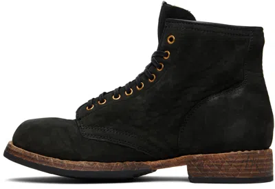 Visvim Black Brigadier Mid-folk Boots In Multi