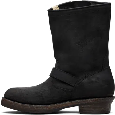 Visvim Black T.w.o. Folk Boots In Multi