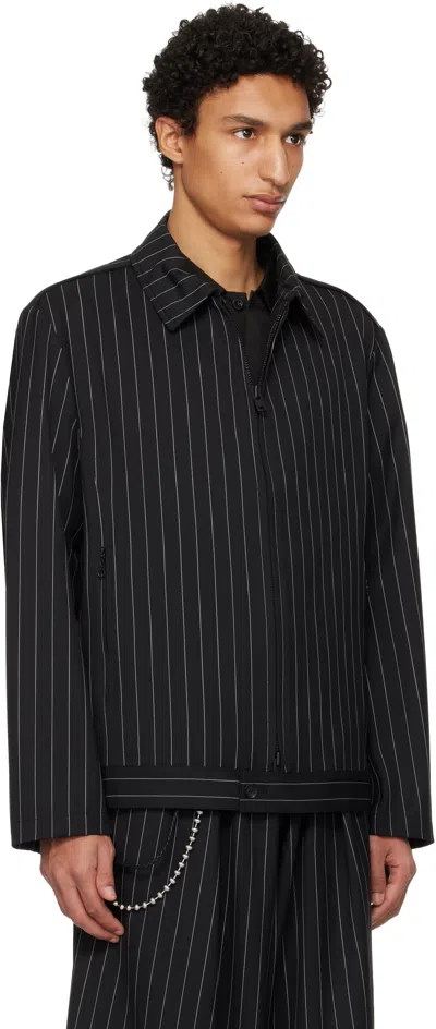 Y-3 Black Refined Wool Ut Blouson Jacket