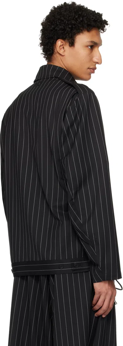 Y-3 Black Refined Wool Ut Blouson Jacket