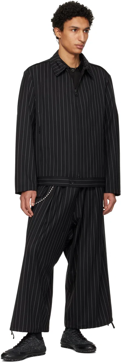 Y-3 Black Refined Wool Ut Blouson Jacket