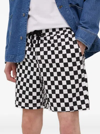 Vans Checkered Drawstring Shorts In Multi