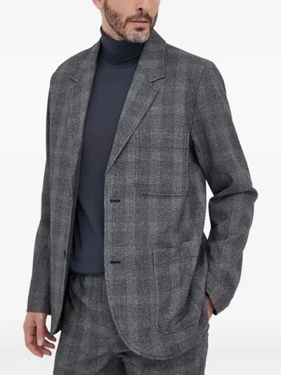 Samsoe & Samsoe Check Pocket Suit In Gray