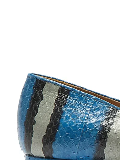 Maliparmi Striped-pattern Pointed-toe Flats In Multi