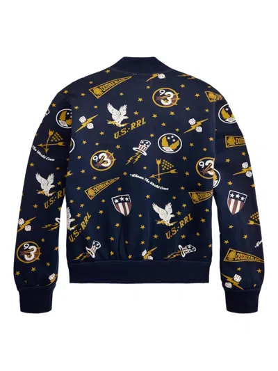 Rrl Patterned Long-sleeved Sweatshirt In Multi