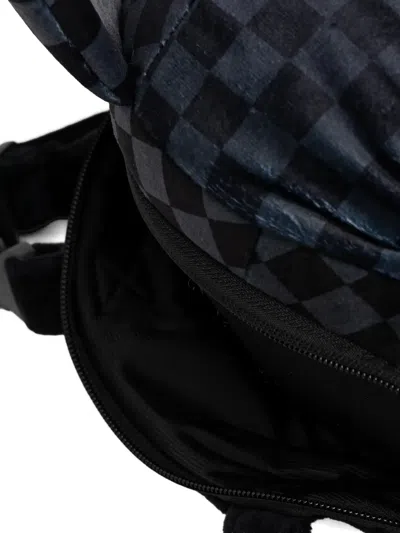 Sprayground Checkered Bear Backpack In Black