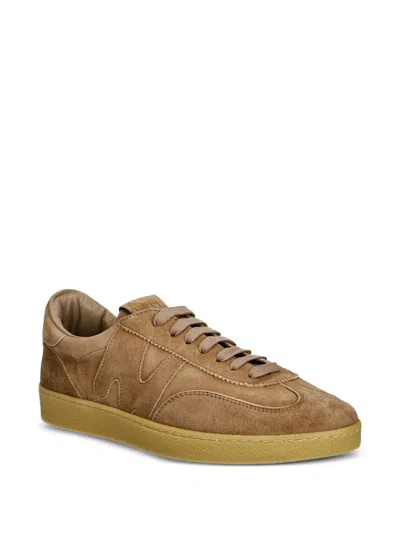 Msgm Suede Sneakers In Brown