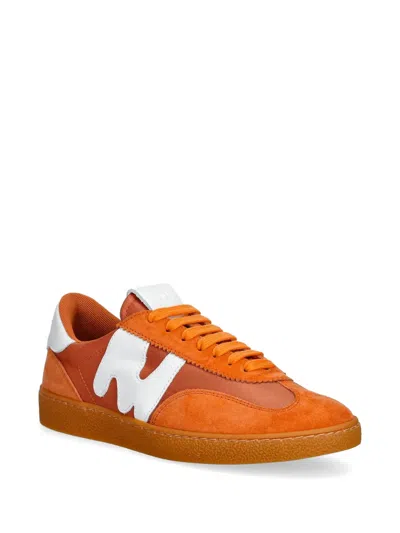 Msgm Suede-panel Sneakers In Multi