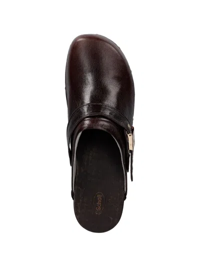 Scholl Studded Buckle Clogs In Multi