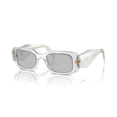Prada Rectangular Frame Sunglasses In Red