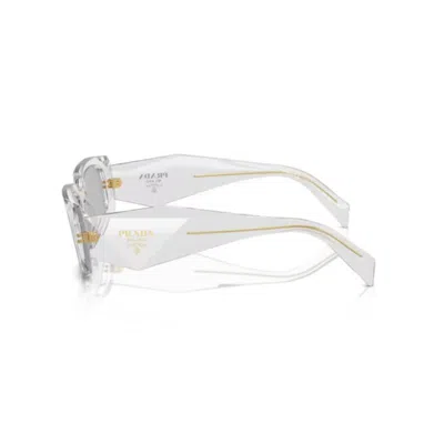 Prada Rectangular Frame Sunglasses In Red