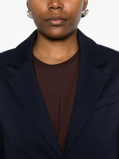 Gant Flap-pocket Single-breasted Blazer In Blue