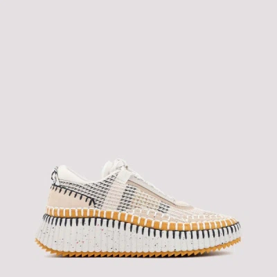 Chloé Chloe Nama Whipstitch-trim Low Top Sneaker In Multi