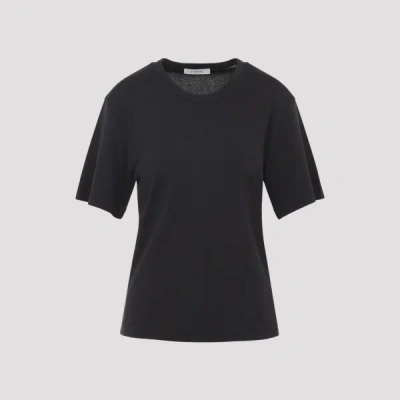 Lemaire Basic Crewneck T-shirt In Black