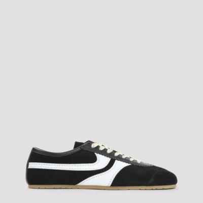Dries Van Noten Sneakers Contrast Stitching Low Top Rubber Sole In Black
