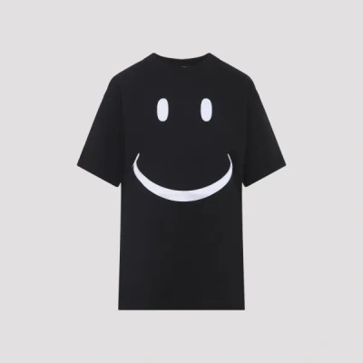 Moschino Smiley Printed Regular Fit T-shirt In Black