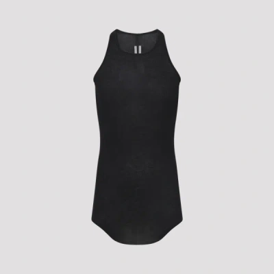 Rick Owens Basic Rib Tank Top M In Black
