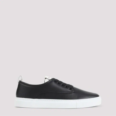 Givenchy New City Leather Low Sneakers Shoes In Black