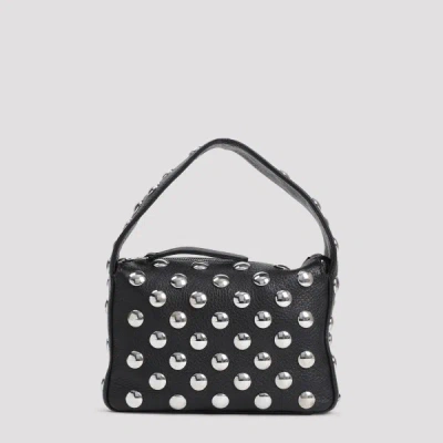 Khaite Elena Small Studded Textured-leather Shoulder Bag In Black