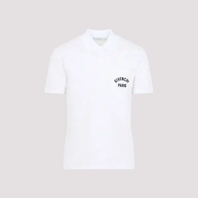 Givenchy Polo Shirt With Short Sleeves And Chest Pocket In White