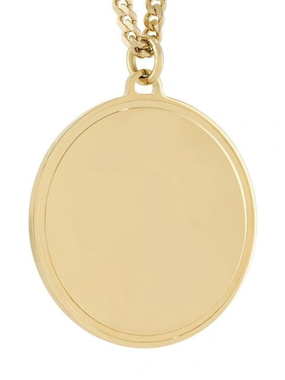 Shop Givenchy Circular Pendant Necklace - Metallic