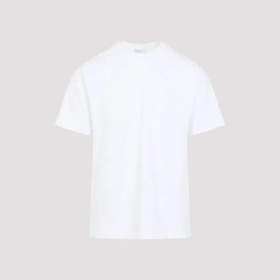 Givenchy Men White Crew Neck T-shirt With Logo On Front And Back In Cotton Man In White