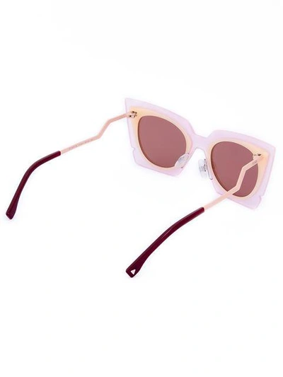 Shop Fendi Cat-eye Sunglasses In Pink