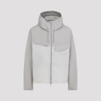 Y-3 Hooded Jacket Long Sleeves Chest Pocket In Gray