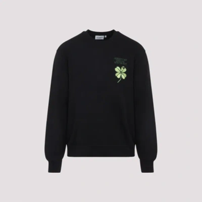 Carhartt Clover Embroidered Sweatshirt In Black